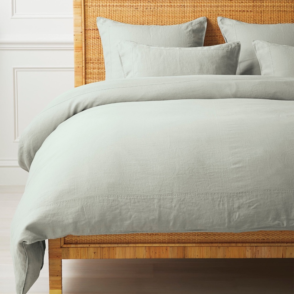 Serena & Lily Duvet Cover- Postiano Linen Eucalyptus (King/Cal King)